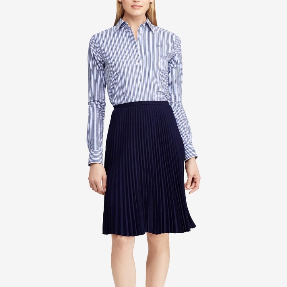 Lauren Ralph Lauren Pleated Georgette Skirt